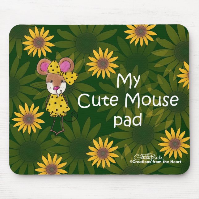 Tapis De Souris Pad "Cute Mouse" (Devant)
