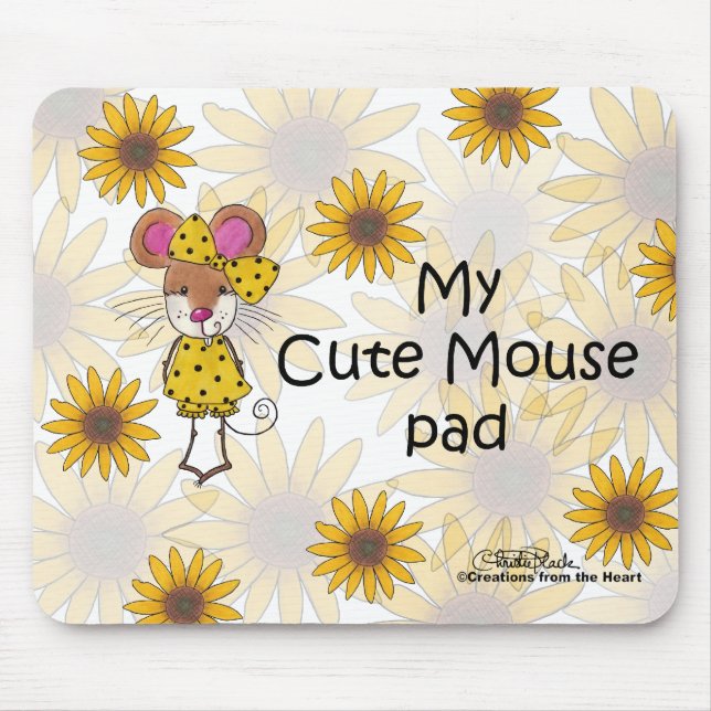 Tapis De Souris Pad "Cute Mouse" (Devant)