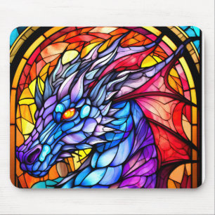 Tapis De Souris Pad de la souris de dragon de verre
