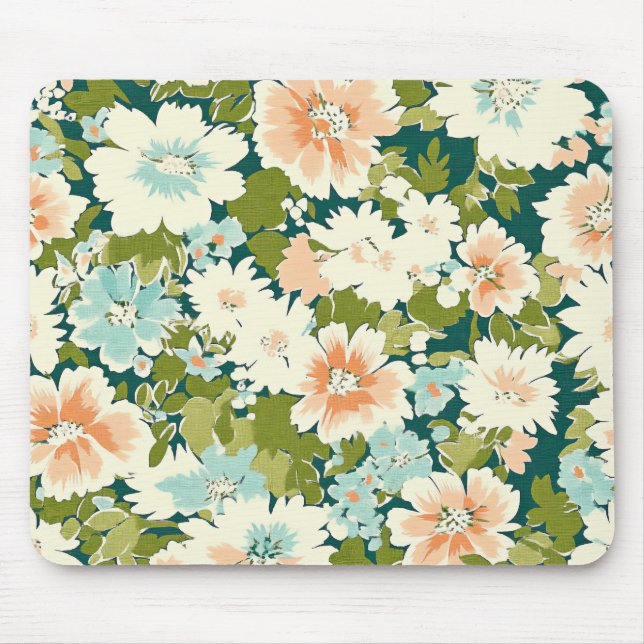 Tapis De Souris Pad de souris à flux floral (Devant)