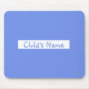 Tapis De Souris Pad de souris avec le nom de l'enfant Périwinkle H