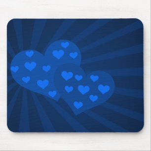 Tapis De Souris Pad de souris Blue Valentine Hearts