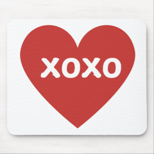 Tapis De Souris Pad de souris cardiaques XOXO
