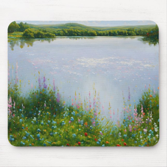 Tapis De Souris Pad de souris d'art lunaire Fleur sauvage (Devant)