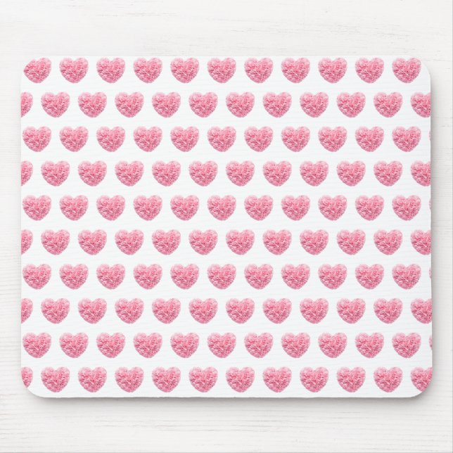 Tapis De Souris Pad de souris de coeur rose (Devant)