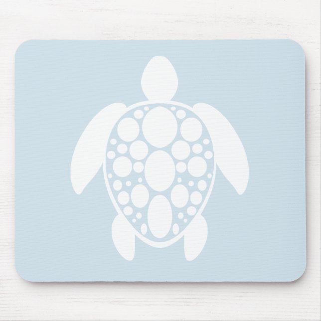 Tapis De Souris Pad de souris de tortue - blanc (Devant)