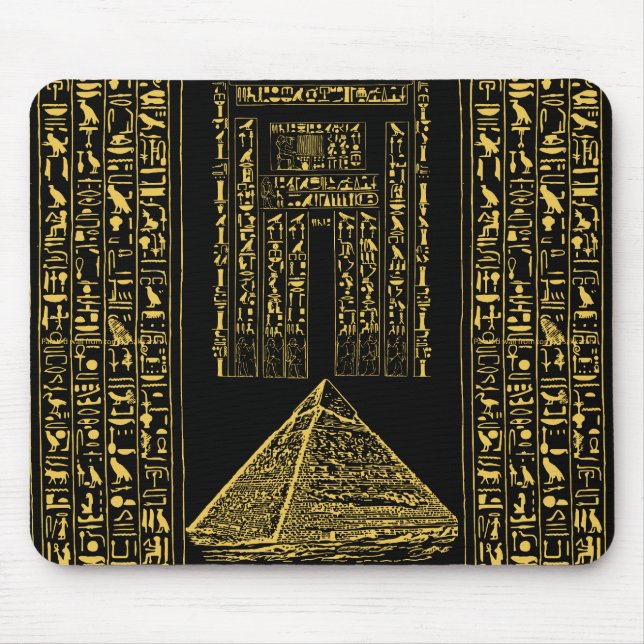 Tapis De Souris Pad de souris Égypte ancienne - Pyramide & Hiérogl (Devant)