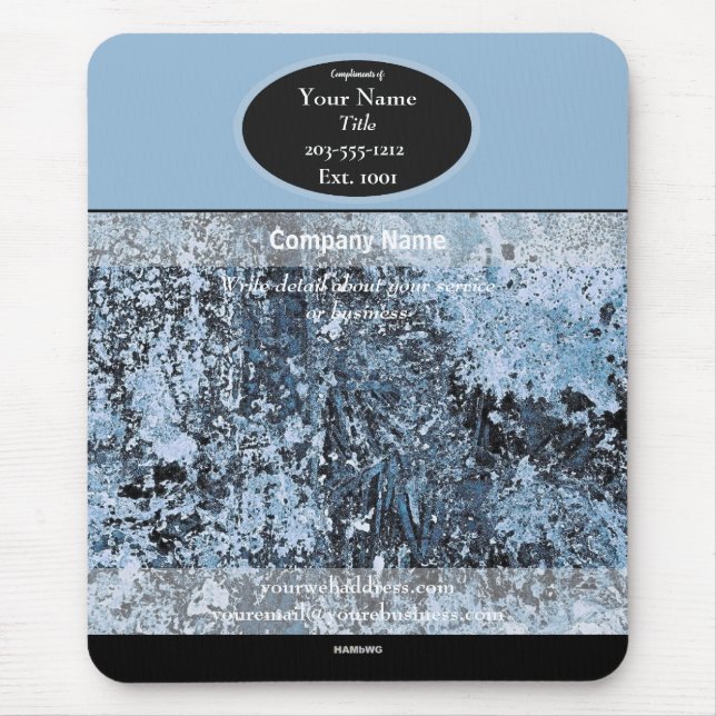 Tapis De Souris Pad de souris en bleu clair Mousepad HAMbyWG (Devant)