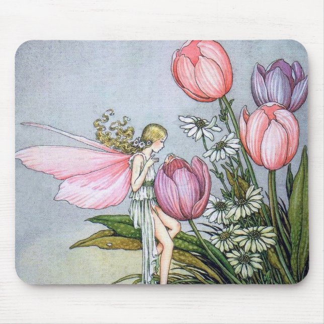 Tapis De Souris Pad de souris Fairy and Tulips (Devant)