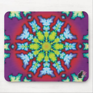 Tapis De Souris Pad de souris Kaleidoscope en fleur