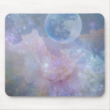 Pad de souris Lune et Rose
