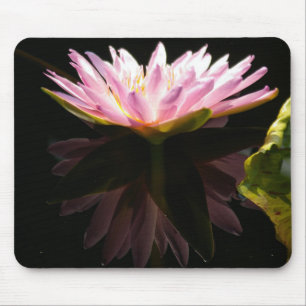 Tapis De Souris Pad de souris Nénuphar Lotus de réflexion rose