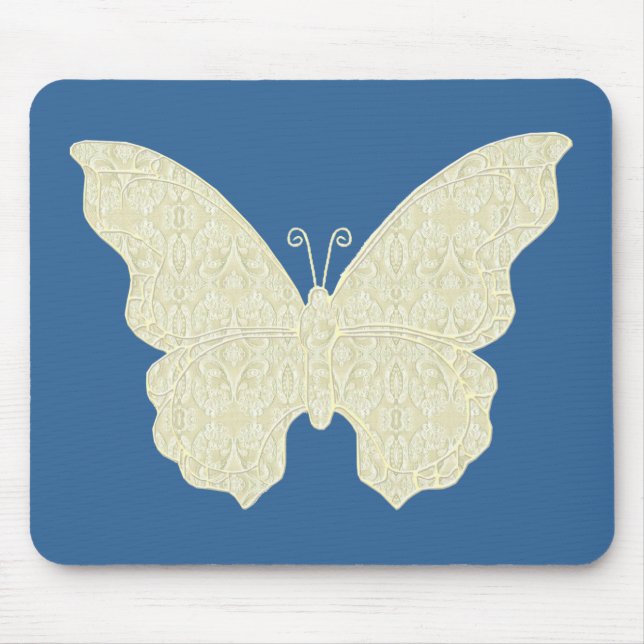 Tapis De Souris Pad de souris papillon dentelle (Devant)