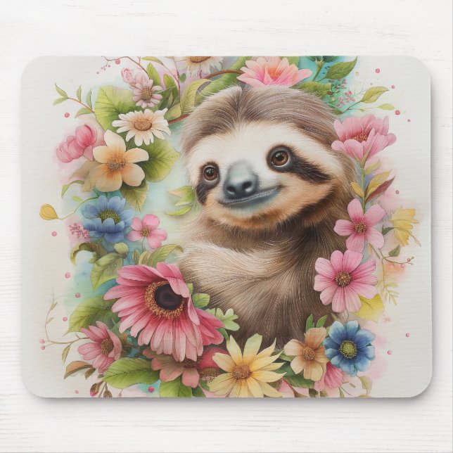 Tapis De Souris Pad de souris Pastel Floral (Devant)