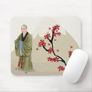 Tapis De Souris Pad de souris pour femme moine bouddhiste