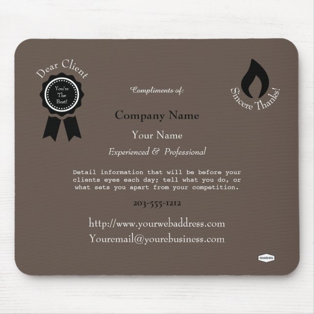 Tapis De Souris Pad de souris promotionnel - HAMbyWG (Devant)