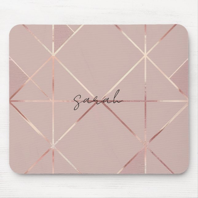 Tapis De Souris Pad de souris rose Gold (Devant)