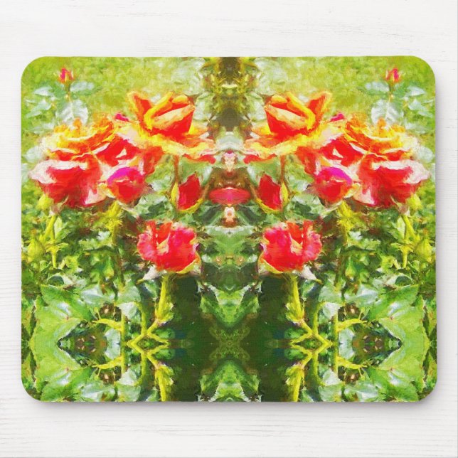 Tapis De Souris Pad de souris - Roses orange (Devant)
