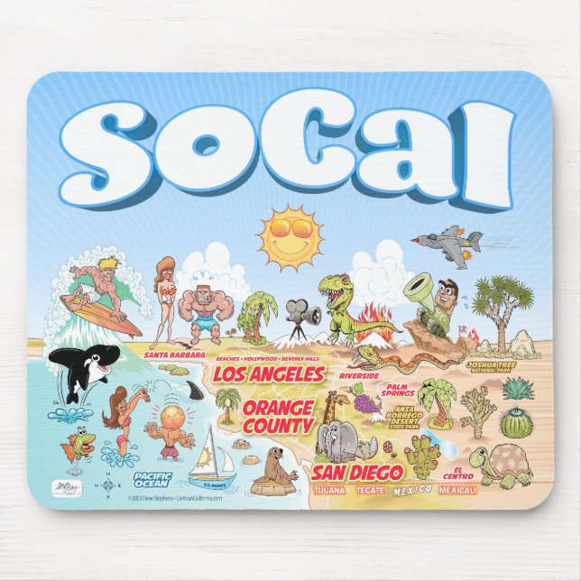 Tapis De Souris Pad de souris SoCal (Devant)
