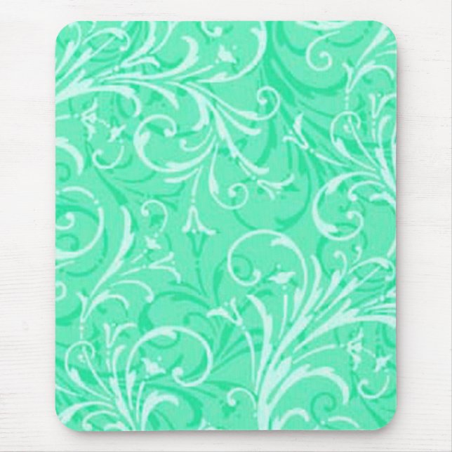 Tapis De Souris Pad de souris vert ornemental (Devant)