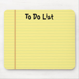 Tapis De Souris Pad jaune