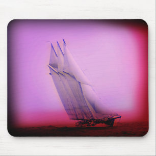 Tapis De Souris Pad Souris Yacht vintage Racing