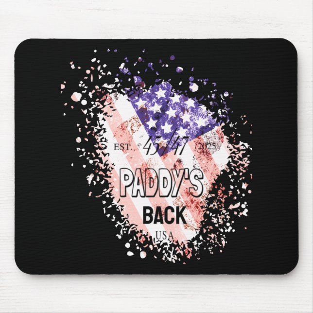 Tapis De Souris Paddy's Back Funny Trump1 (Devant)