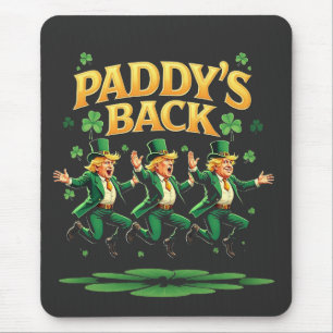 Tapis De Souris Paddy's Back Funny Trump St Patrick Day Leopard