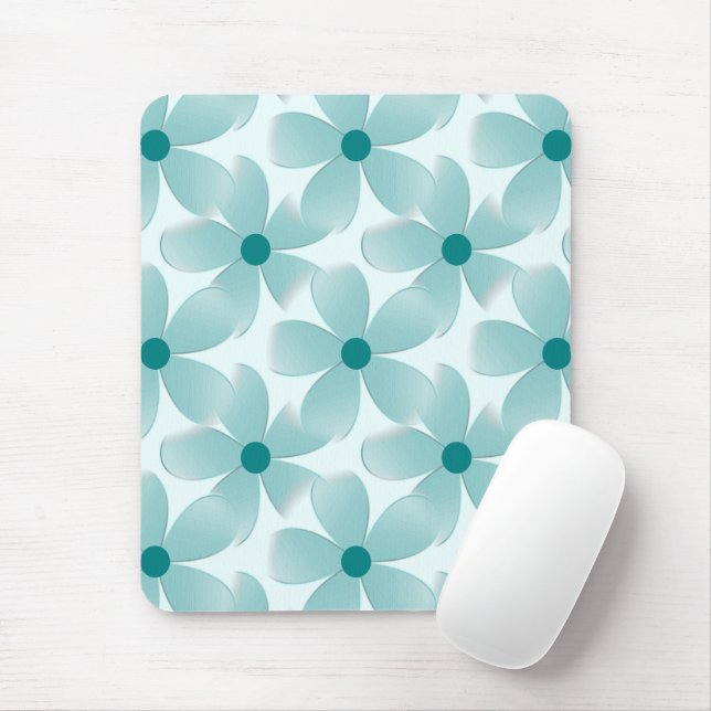 Tapis De Souris Padrão floral verde. (Avec souris)