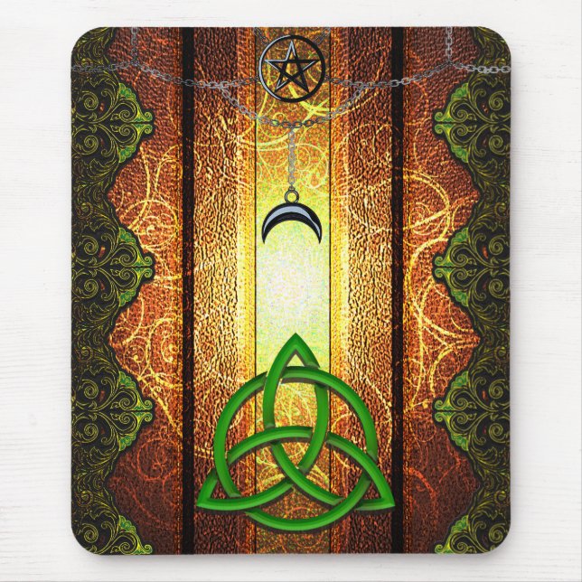 Tapis De Souris Pagan Tome Dark Magic Spells Wiccan & Witchcraft 1 (Devant)