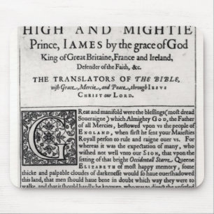 Tapis De Souris Page de dévouement dans 'le Bible saint