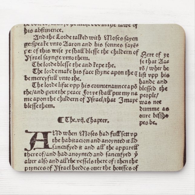Tapis De Souris Page des textes de vieux testament (Devant)
