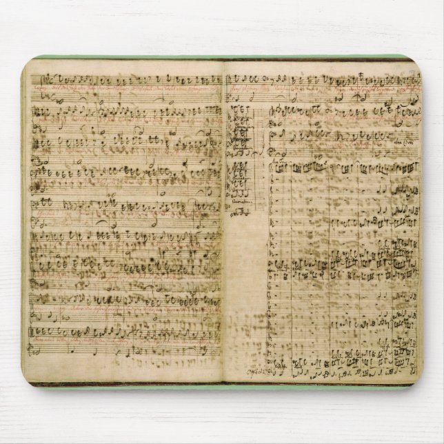 Tapis De Souris Pages du score 'de l'art du Fugue (Devant)