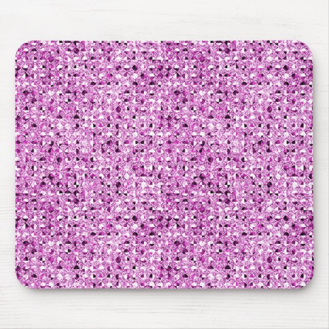 Tapis De Souris paillette rose effet mousepad (Devant)