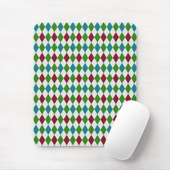 Tapis De Souris Paillettes de diamant multicolores (Avec souris)