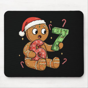 Tapis De Souris Pain d'épice Six Sept 67 Mème 6 7 Noël drôle 