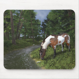 Tapis De Souris Paint Horse by Forest Stream