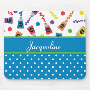 Tapis De Souris Paint Pois Monogramme Souris Pad