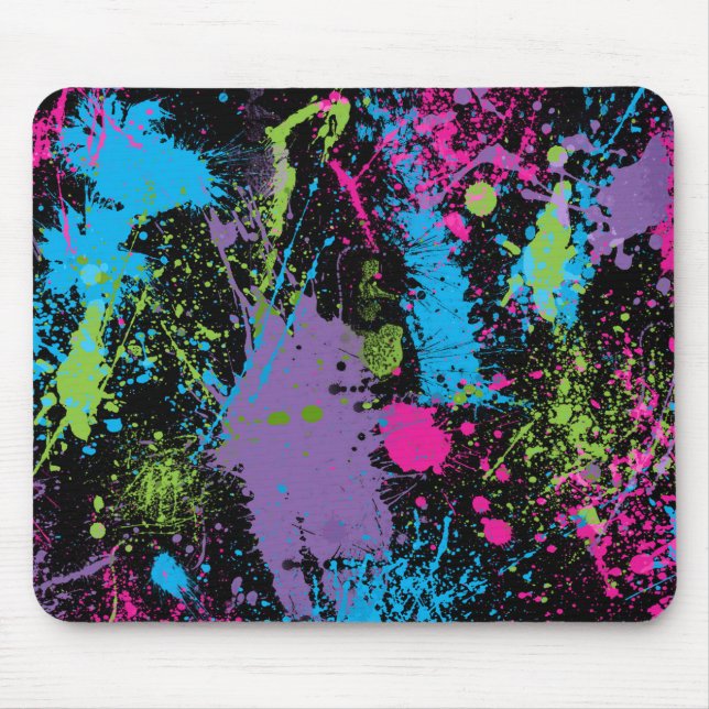 Tapis De Souris Paint Splater (Devant)