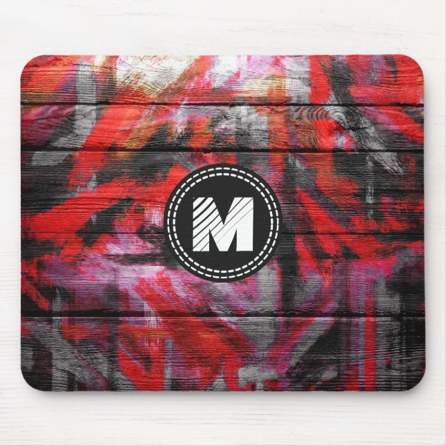 Tapis De Souris Painted Colors Wood Look (Devant)