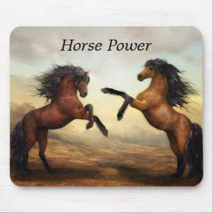 Tapis De Souris paire de chevaux sauvages