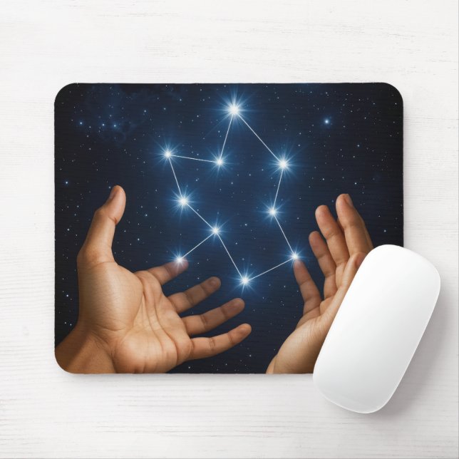Tapis De Souris Paire des mains Créer une constellation (Avec souris)
