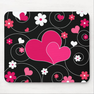 Tapis De Souris Paires de coeurs