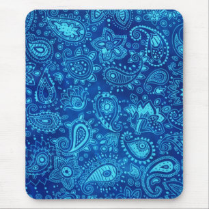 Tapis De Souris Paisley bleu