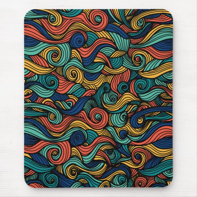 Tapis De Souris Paisley haché (Devant)