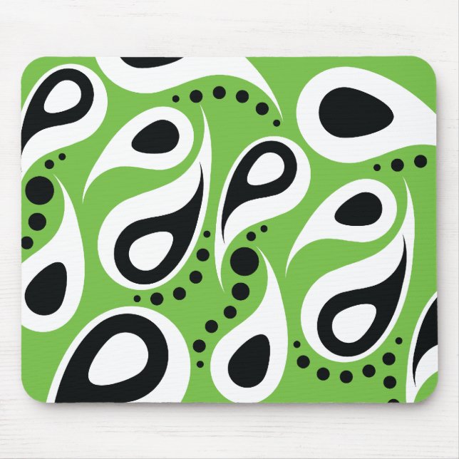 Tapis De Souris Paisley moderne - vert (Devant)