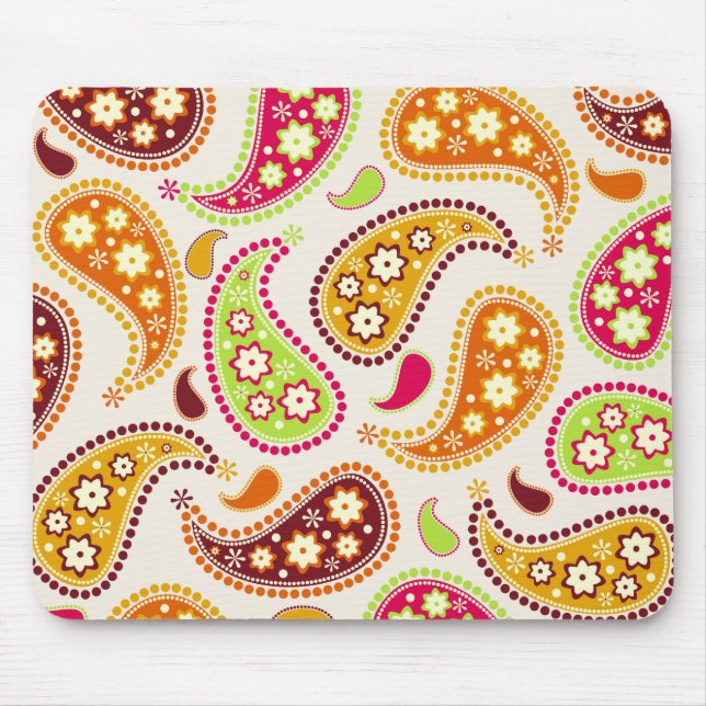 Tapis De Souris Paisley multicolore Mousepad (Devant)