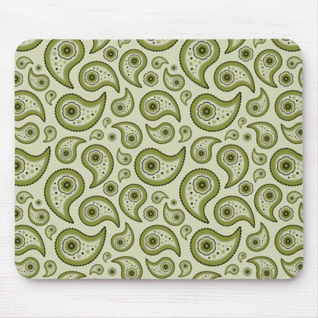 Tapis De Souris Paisley vert (Devant)