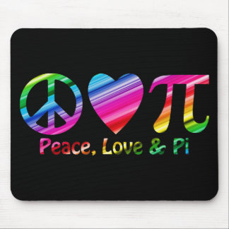 Tapis De Souris Paix, Amour, Arc-en-ciel Pi
