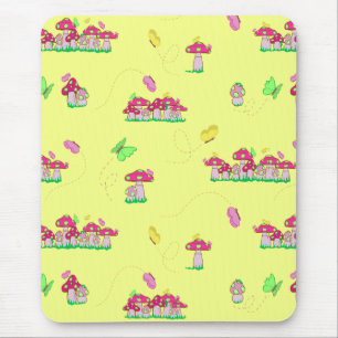 Tapis De Souris Paix Amour Champignons